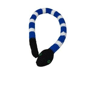 SNAKE PLUSHIE hand crocheted 43 inches long detroit lions amigurumi 43 inches